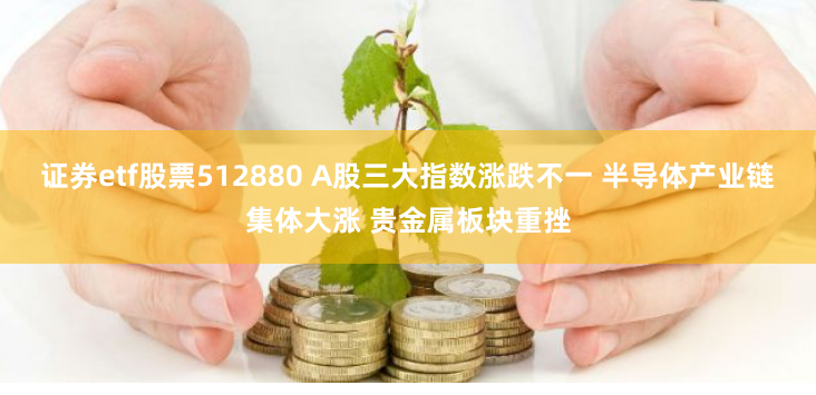 证券etf股票512880 A股三大指数涨跌不一 半导体产业链集体大涨 贵金属板块重挫